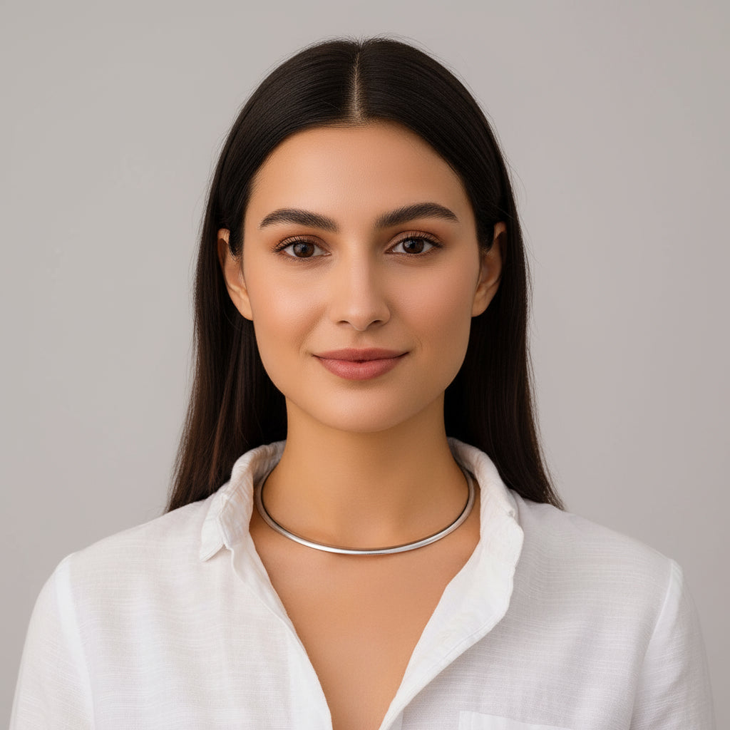 Gargantilha Feminina Lisa Prata