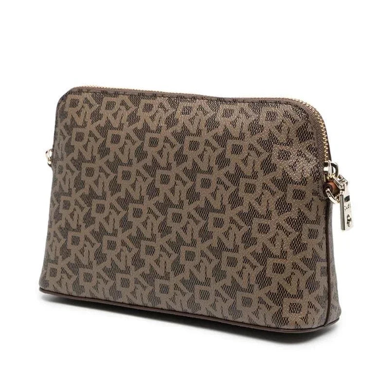 Bolsa Feminina Transversal com Alça de Couro e Corrente