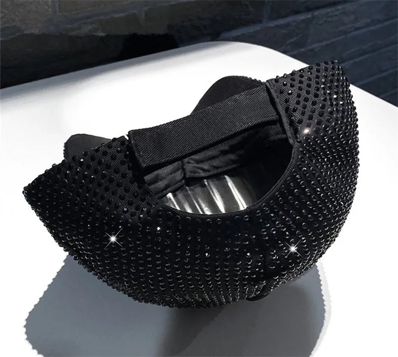 Boné Feminino Strass Brilhante