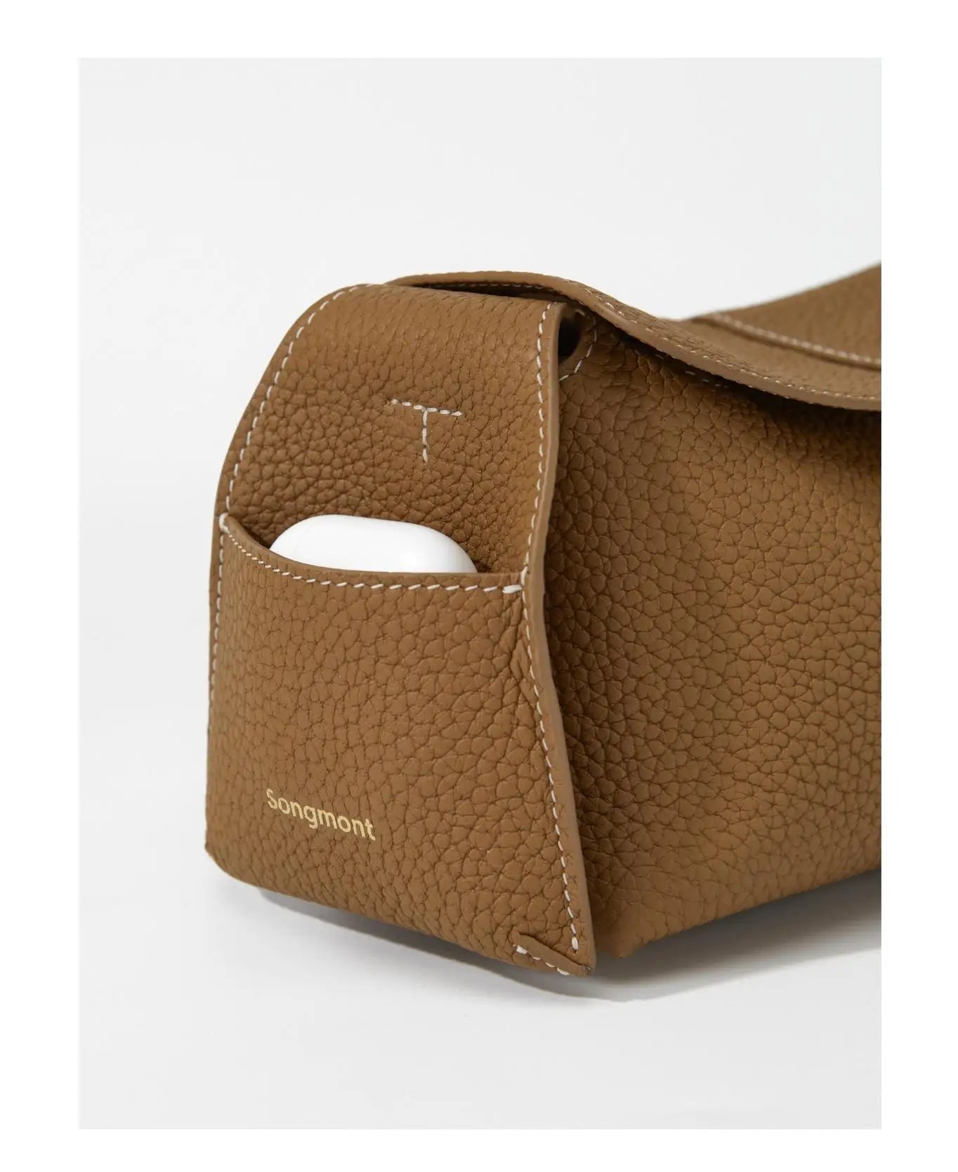 Bolsa de Couro Feminina Taupe