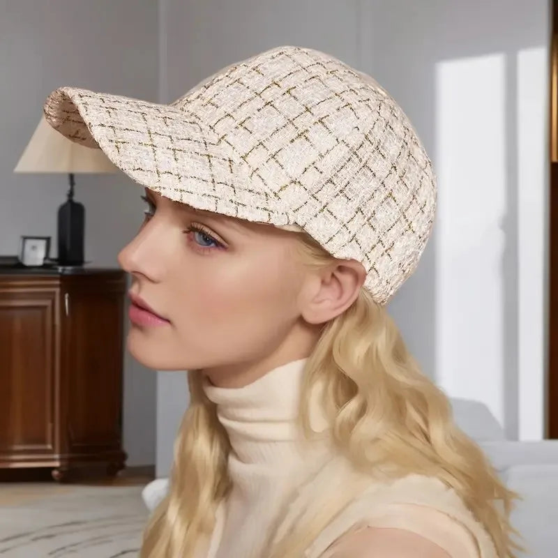 Boné Feminino de Tweed