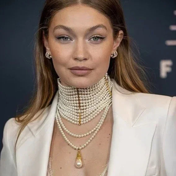 Gargantilha de Pérolas Minimalista Premium - Design Exclusivo