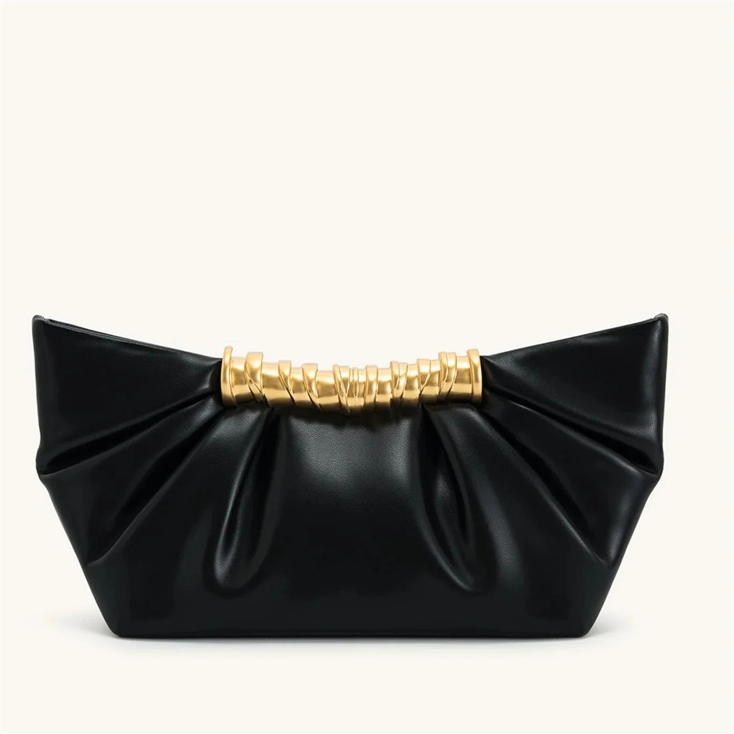Bolsa Clutch Feminina com Feche Dourado e Alça Transversal Removível