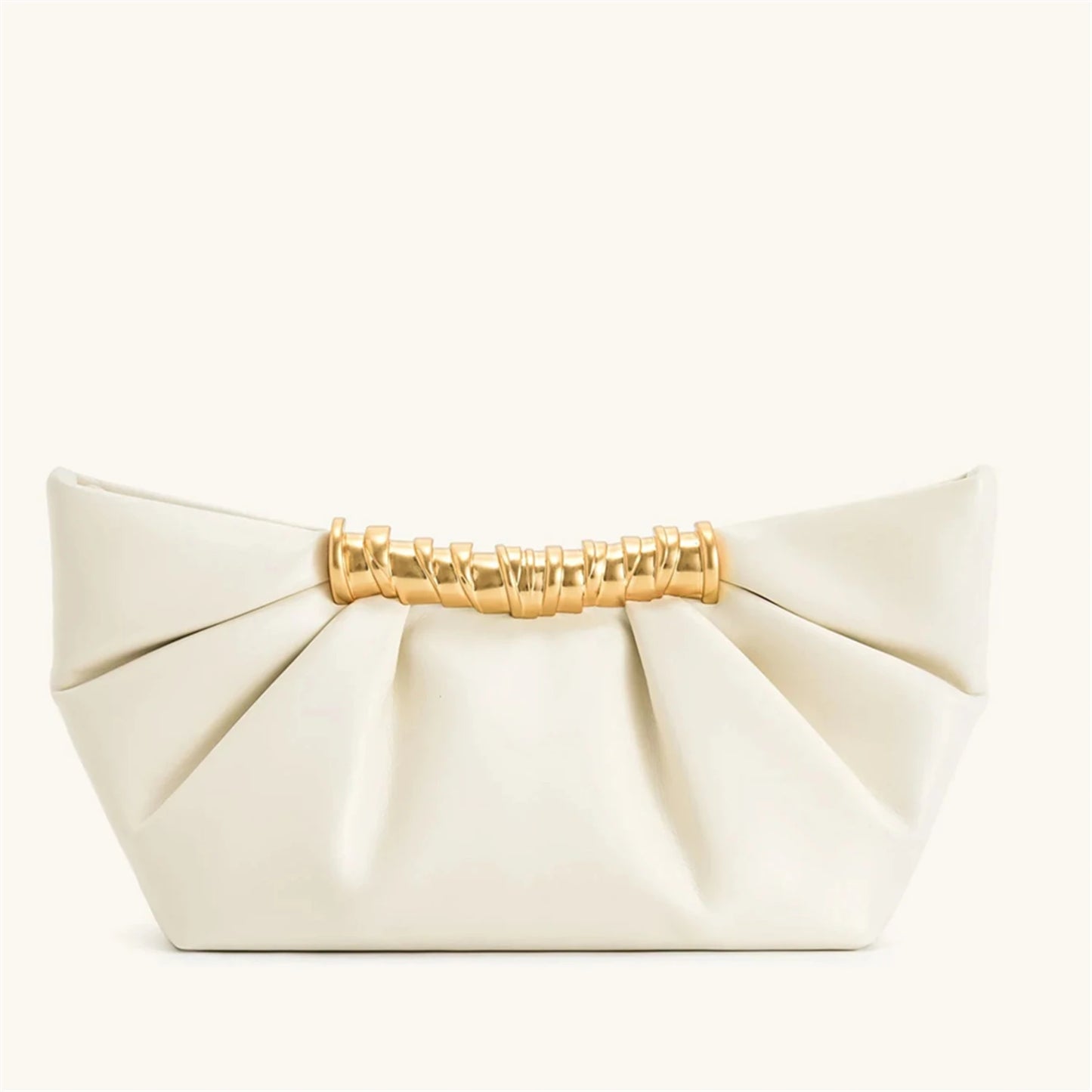 Bolsa Clutch Feminina com Feche Dourado e Alça Transversal Removível