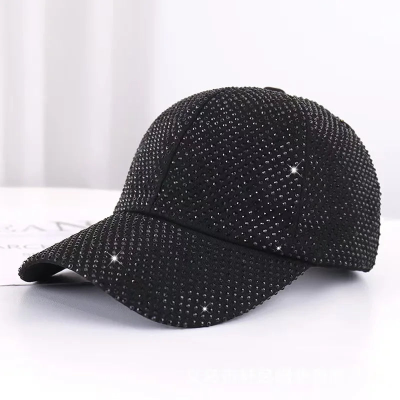 Boné Feminino Strass Brilhante
