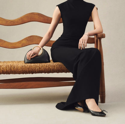 Bolsa Clutch Feminina com Alça Metálica Dourada