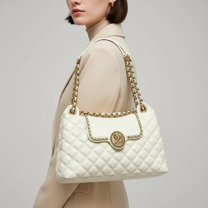 Bolsa Feminina Tiracolo com Corrente Dourada