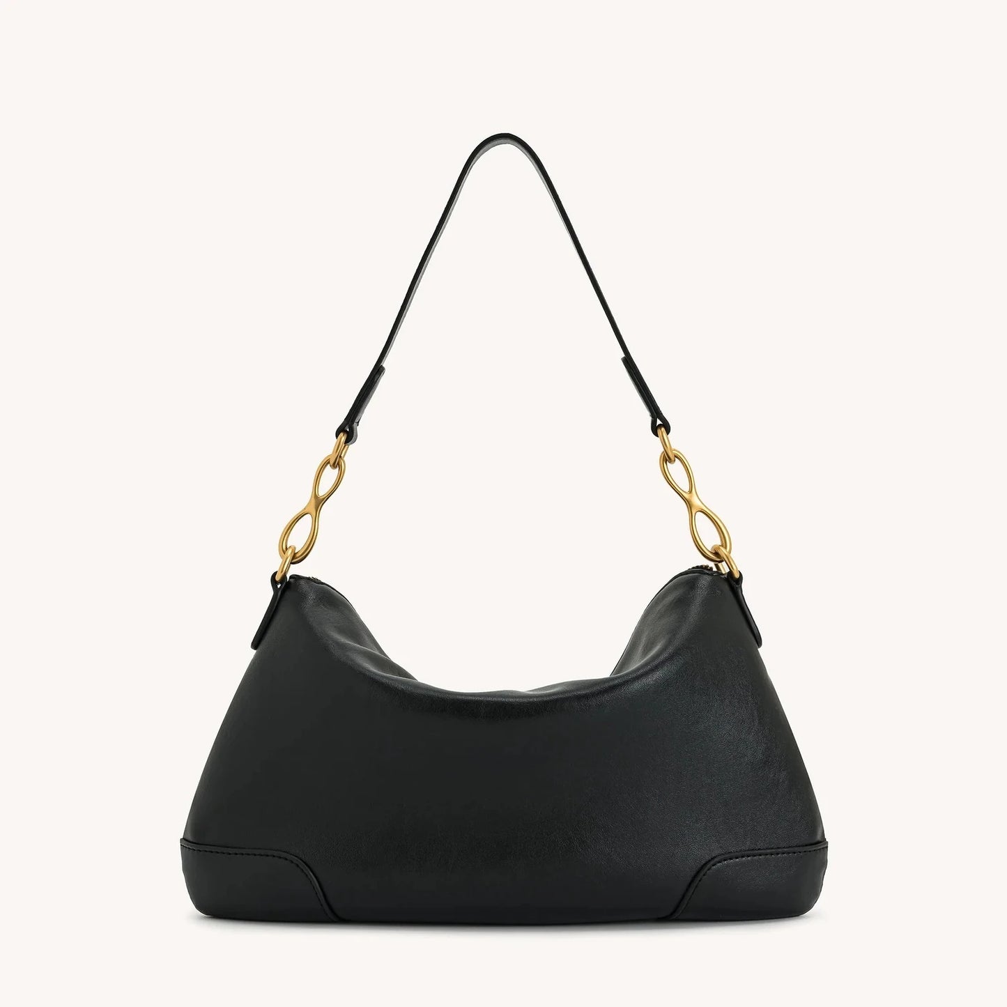 Bolsa Feminina Elegante com Detalhes Dourados