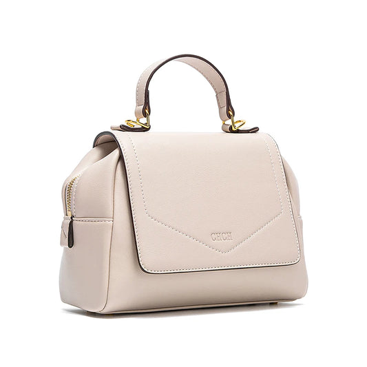 Bolsa Feminina Estruturada em Couro Branca