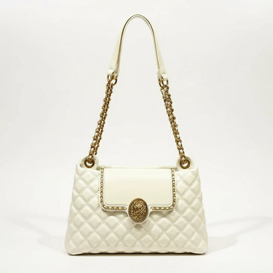 Bolsa Feminina Tiracolo com Corrente Dourada