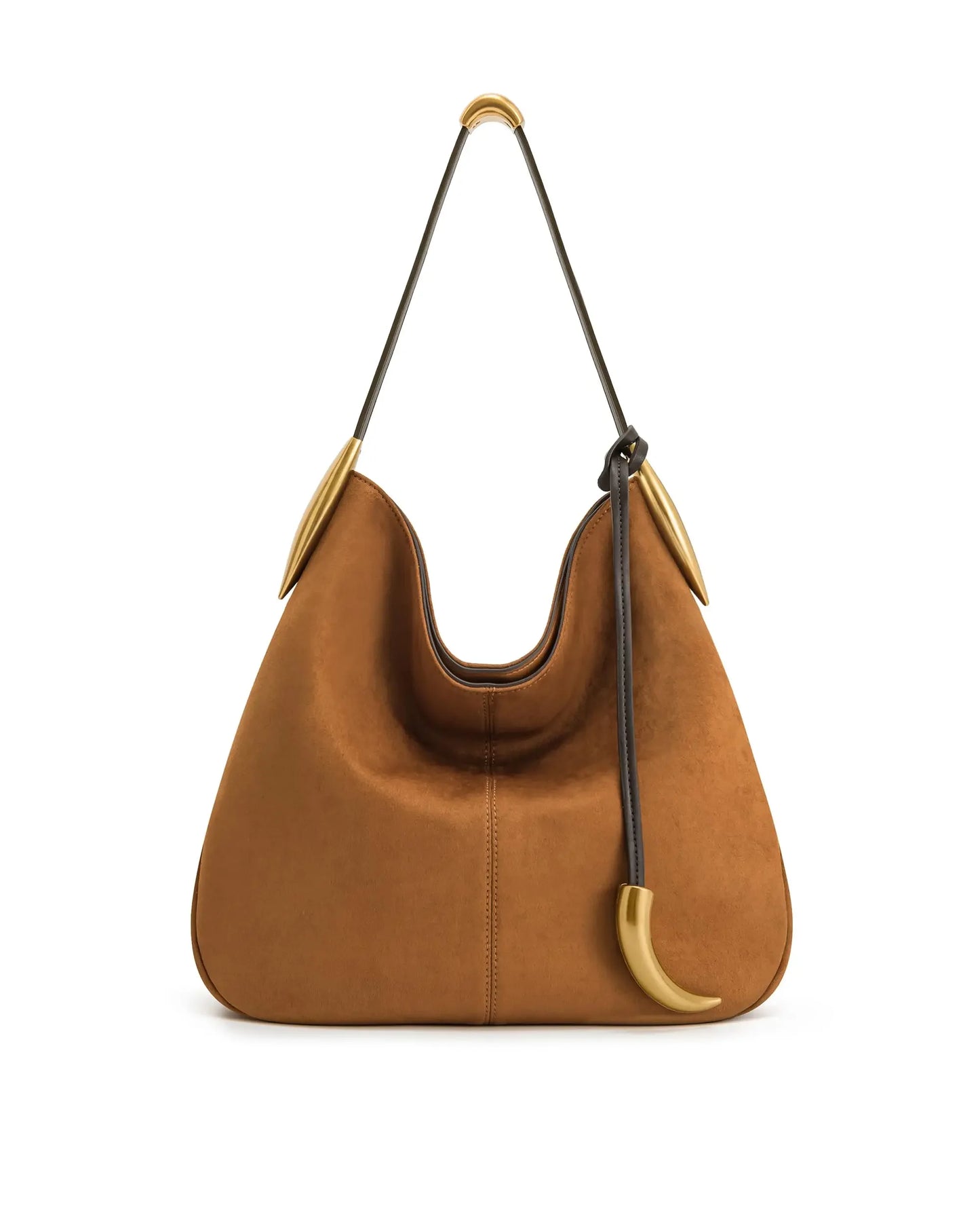 Bolsa Feminina de Ombro Minimalista com Detalhes Dourados - jw