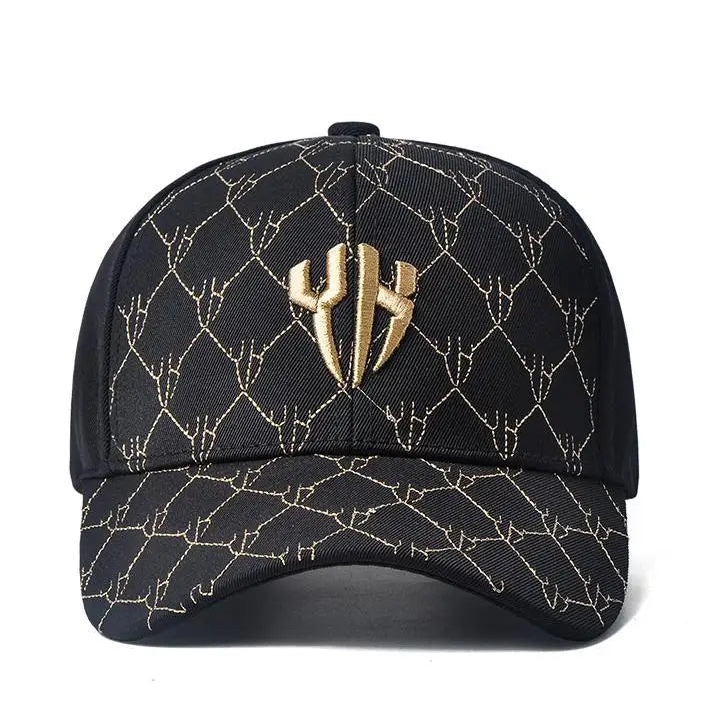 Boné Preto Bordado Dourado Masculino e Feminino