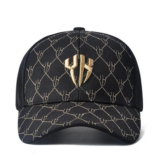 Boné Preto Bordado Dourado Masculino e Feminino