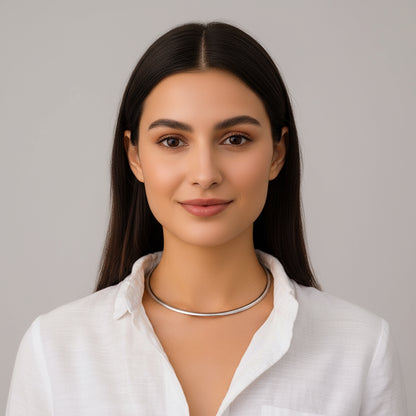 Gargantilha Feminina Lisa Prata