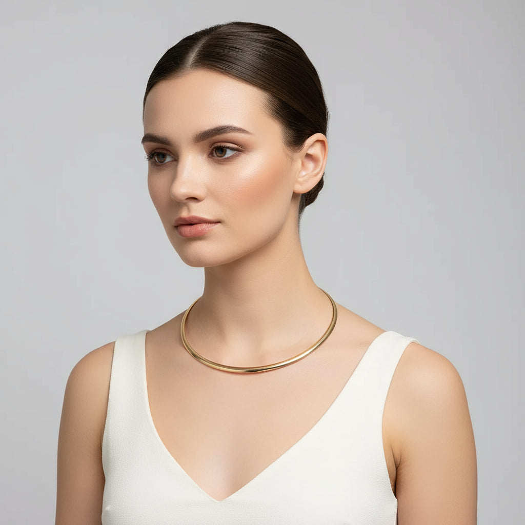 Gargantilha Lisa Dourada