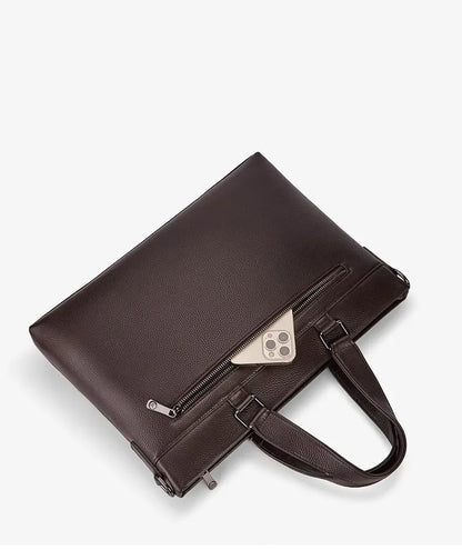 Pasta Executiva Premium Unissex em Couro | Para Notebook 15”