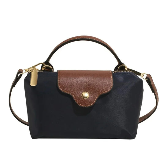 Mini Bolsa Feminina Tiracolo com Tampa Couro Marrom