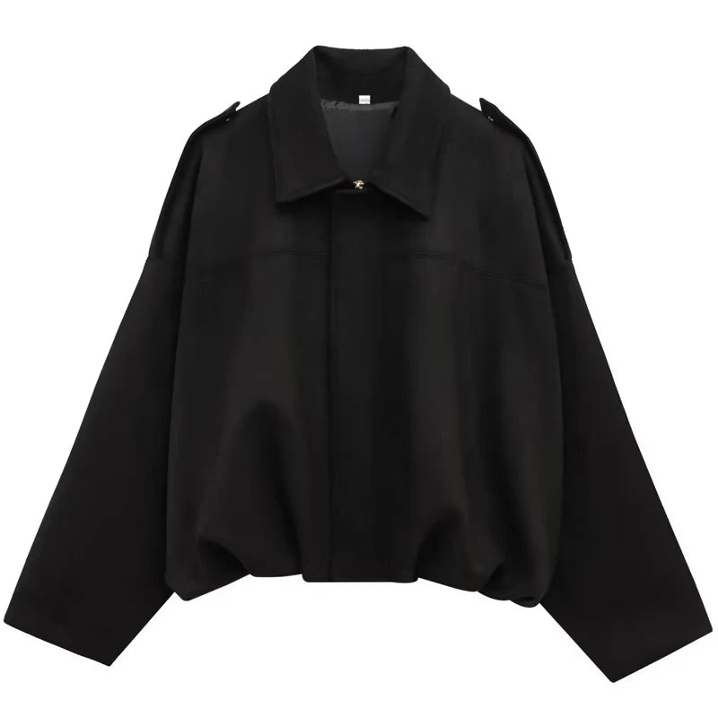 Casaco Bomber Feminina efeito Suede Manga Longa