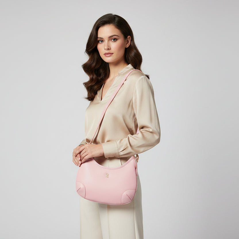 Bolsa Feminina de Ombro Minimalista com Alça Longa