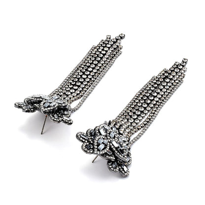 Brinco Feminino Longo com Strass