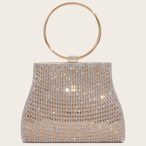 Bolsa Clutch Feminina de Mão com Brilhos