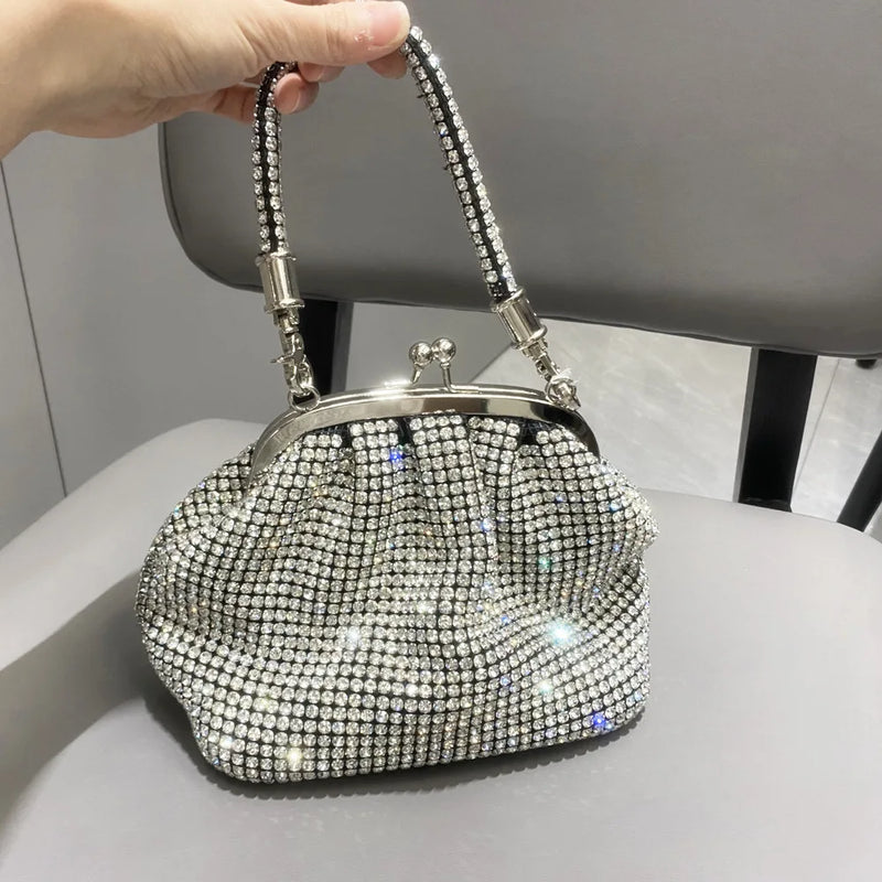 Bolsa de Mão com Strass