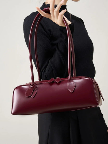 Bolsa Feminina Tiracolo de Couro com Alça Longa