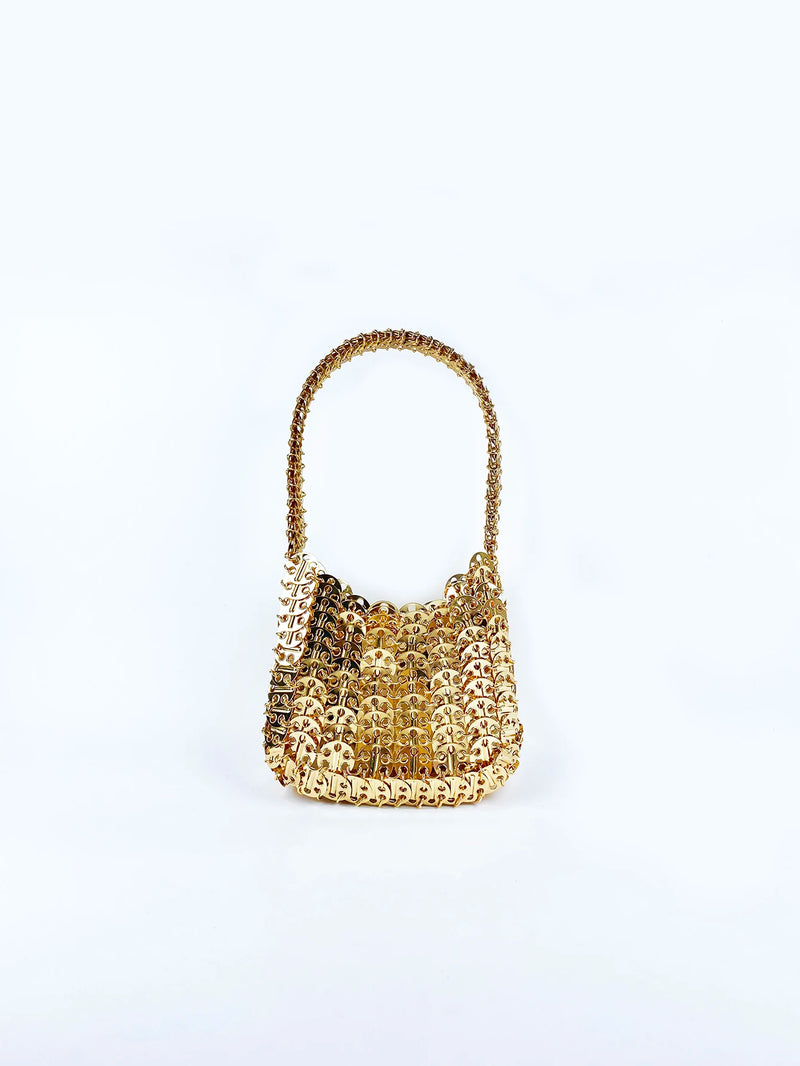 Bolsa Metal Dourado