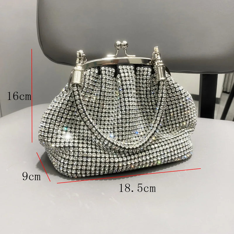 Bolsa de Mão com Strass