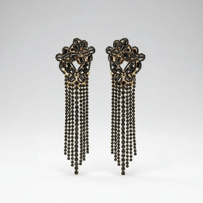 Brinco Feminino Longo com Strass