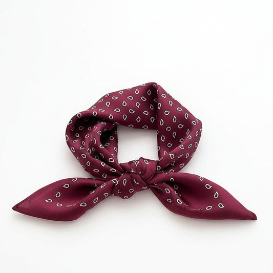 Lenço Feminino Quadrado Estampado Estilo Equestre