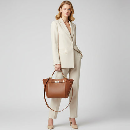 Bolsa Feminina Estruturada Grande Elegante