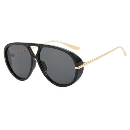Óculos de Sol Feminino Oversized com Lente Degradê UV400