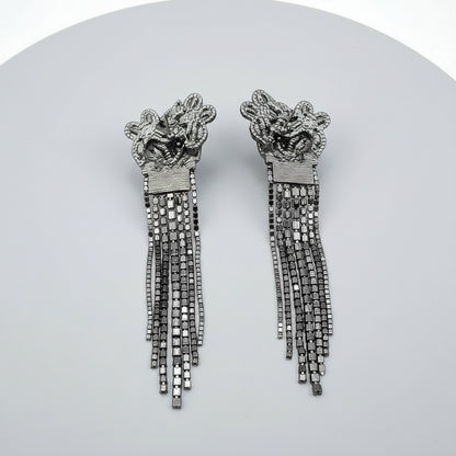 Brinco Feminino Longo com Strass