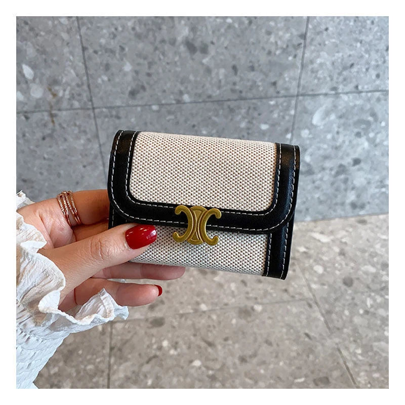 Carteira Feminina Premium Porta Cartões com Estampa Pied de Poule