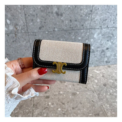 Carteira Feminina Premium Porta Cartões com Estampa Pied de Poule