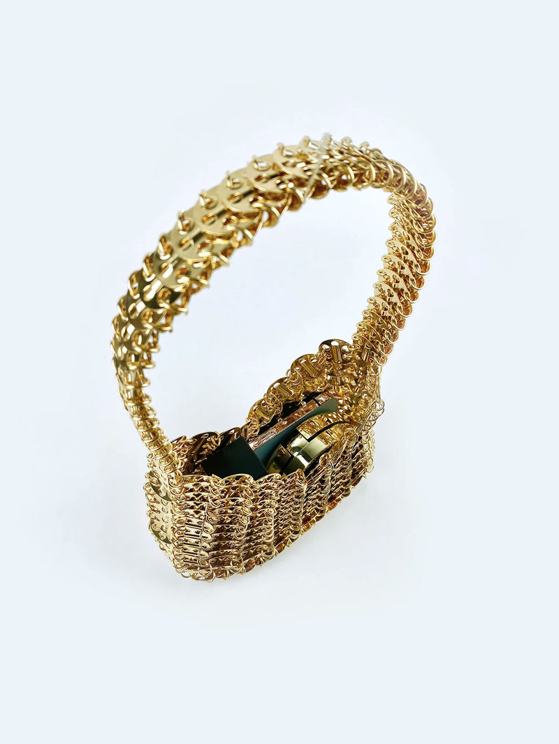 Bolsa Metal Dourado