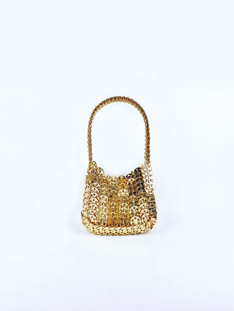 Bolsa Metal Dourado