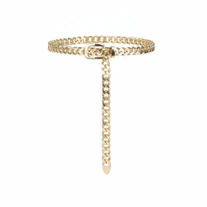 Cinto Corrente Dourado Para Vestido e Calça – Design Premium