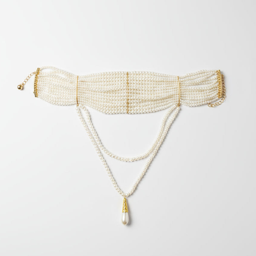 Gargantilha de Pérolas Minimalista Premium - Design Exclusivo