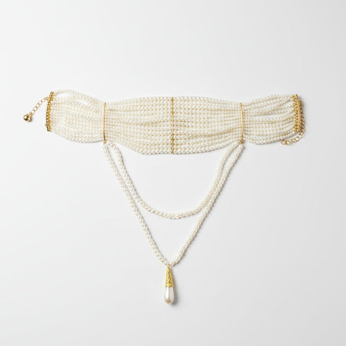 Gargantilha de Pérolas Minimalista Premium - Design Exclusivo