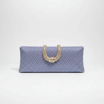 Bolsa Clutch de Festa com Alça de Strass