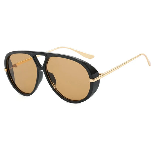 Óculos de Sol Feminino Oversized com Lente Degradê UV400