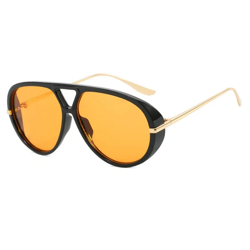 Óculos de Sol Feminino Oversized com Lente Degradê UV400