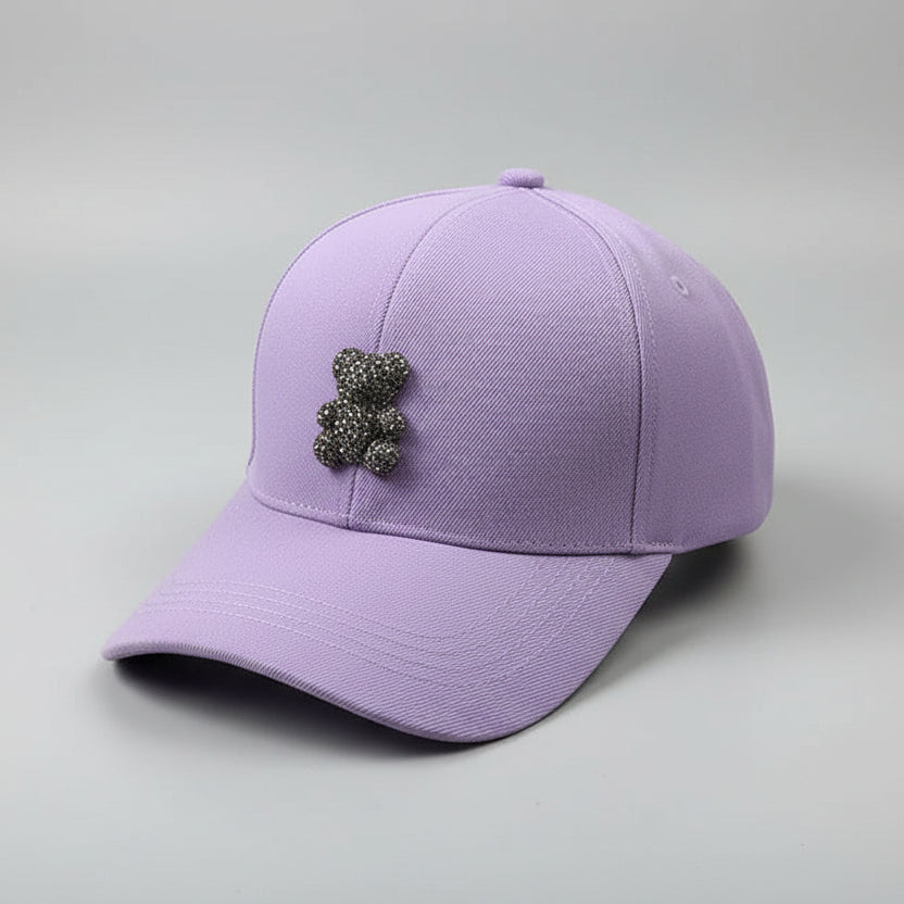 Boné Feminino Premium com Aplicação de Urso Elegante