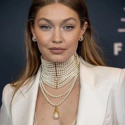 Gargantilha de Pérolas Minimalista Premium - Design Exclusivo