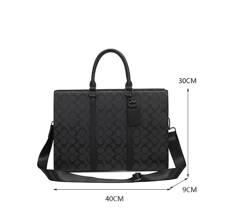 Pasta Executiva Preta Unissex Para Notebook Premium