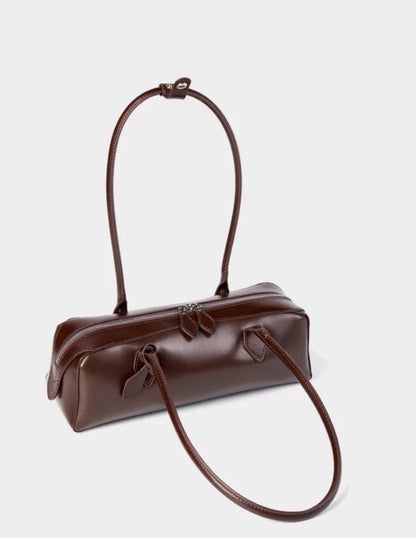 Bolsa Feminina Tiracolo de Couro com Alça Longa