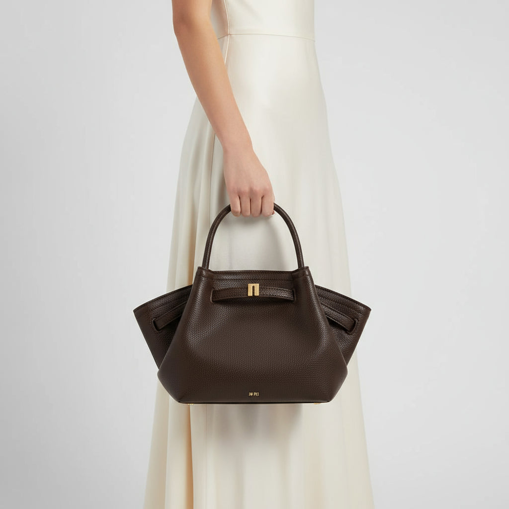 Bolsa Feminina de Couro Liso Haha Grande