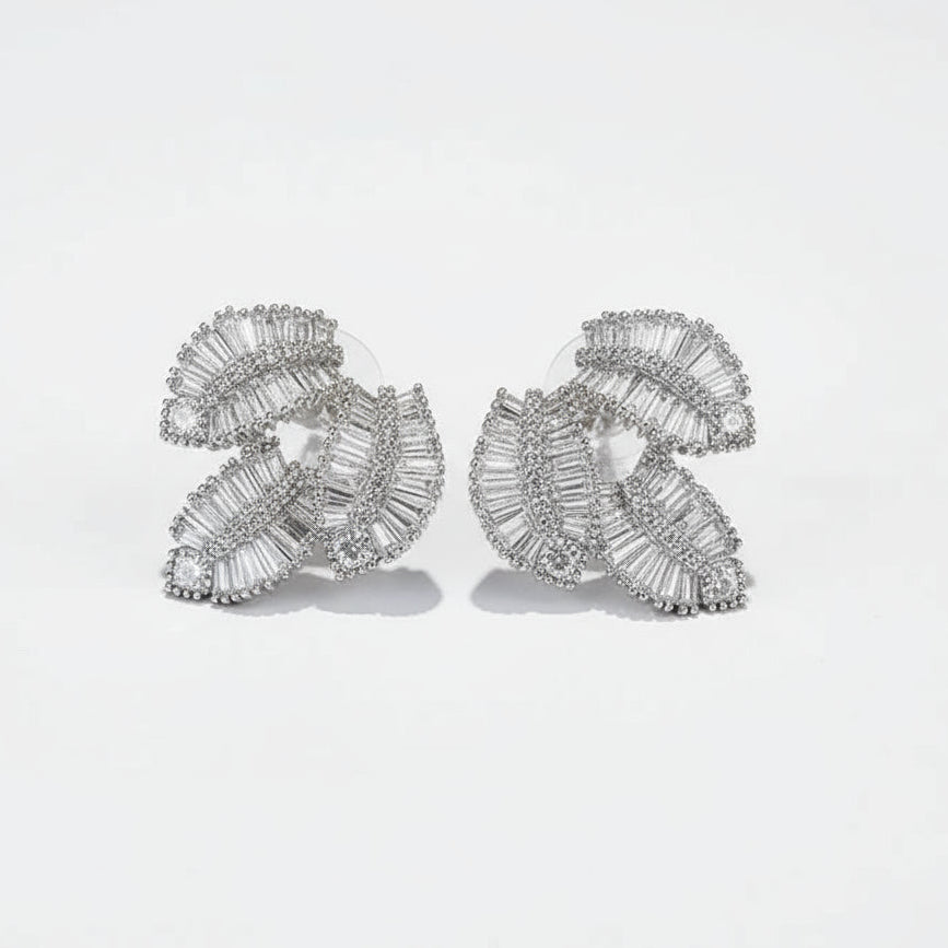 Brinco Feminino 925 Prata Esterlina com Zircônia